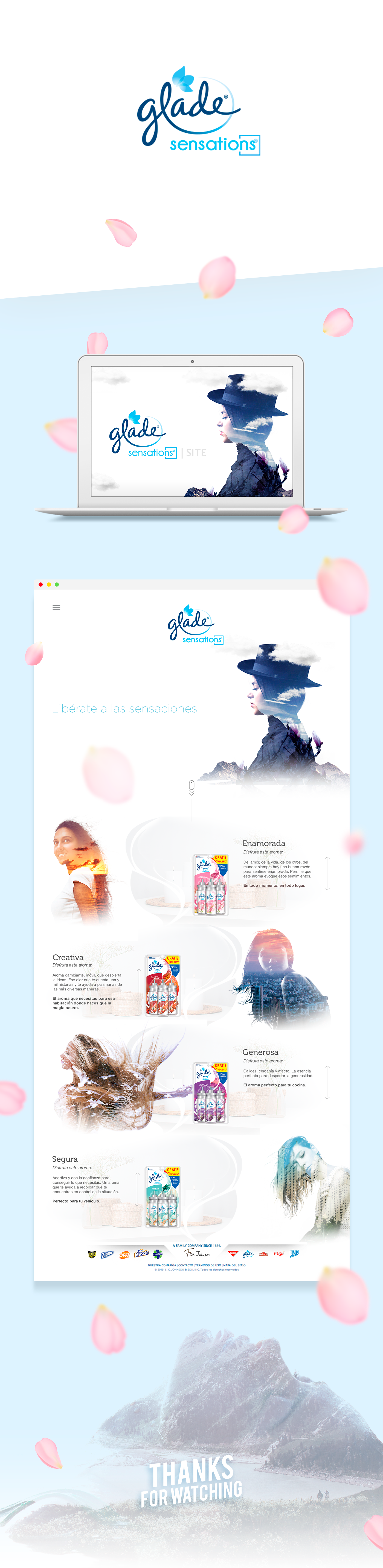 mexico Glade scent One Page pastel woman home decor Landscape Web ux UI