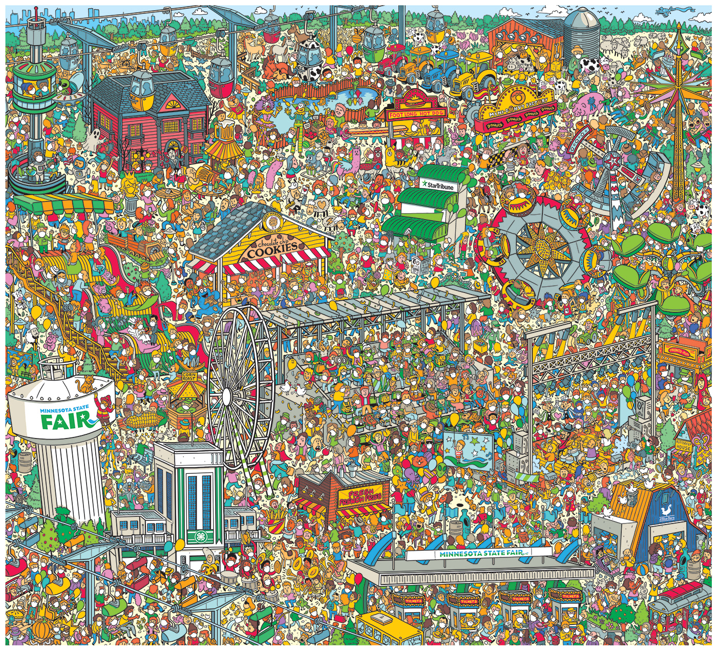 amusement park Theme Park where is waldo wheres waldo wheres wally seek and find search and find detail minnesota state fair