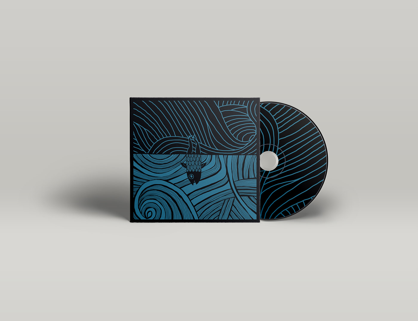 constantina album cover music Post rock fish sea Ocean graphic design  ILLUSTRATION 