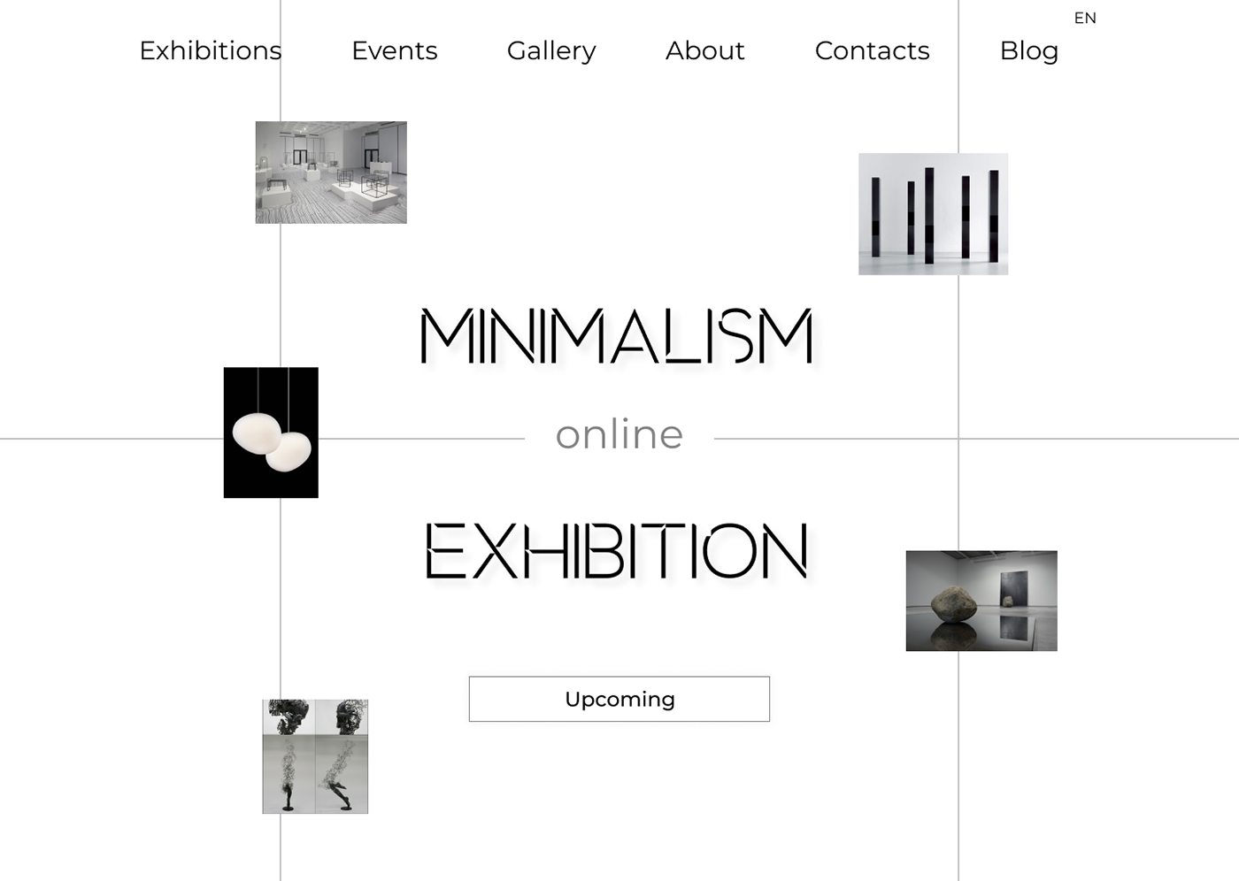 design Exhibition  minimal Practice site UI ux ux/ui Web yandex
