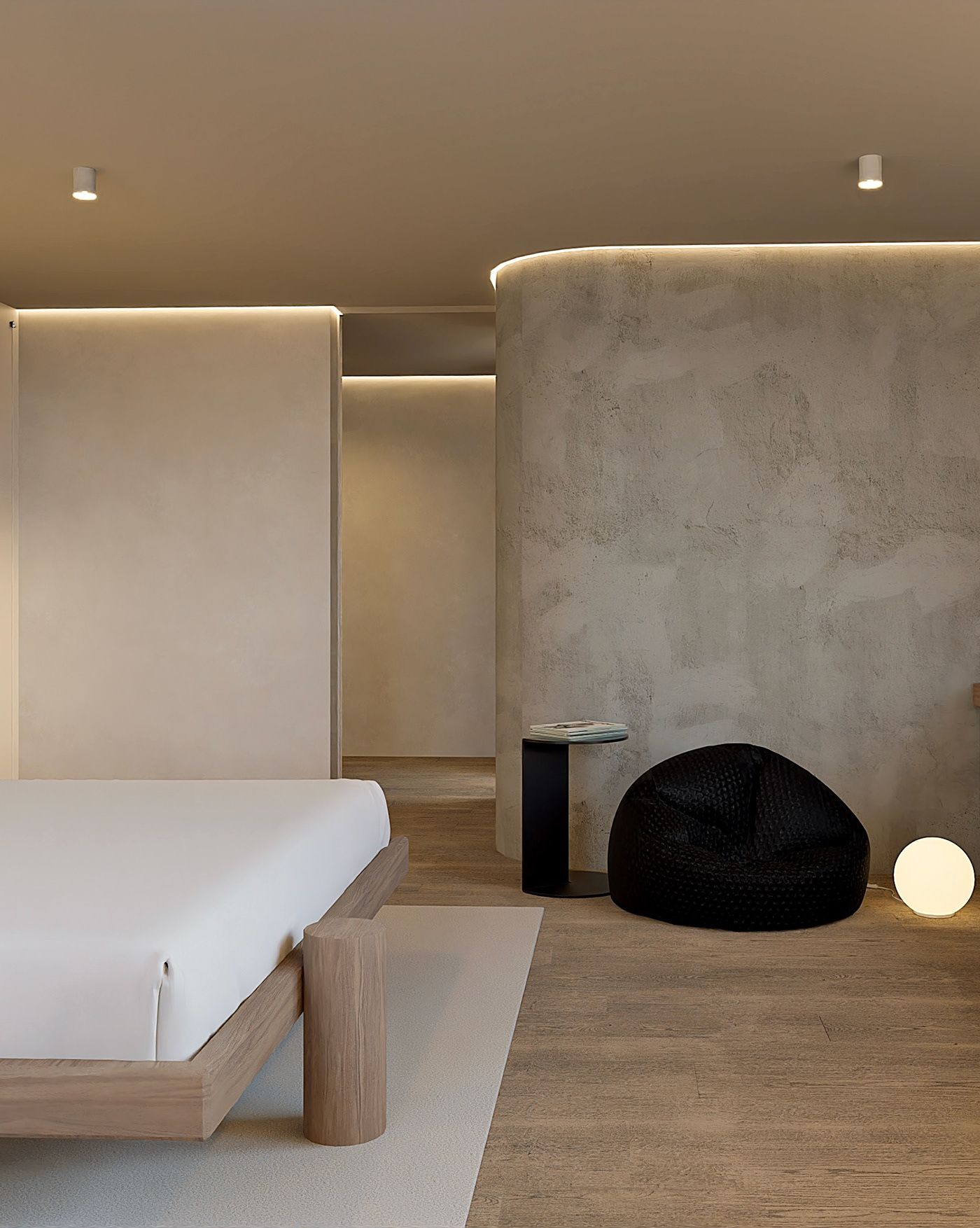 3d max architecture design interior design  minimalist Render render lovers arquitectura atemporal bedroom minimalist bedroom