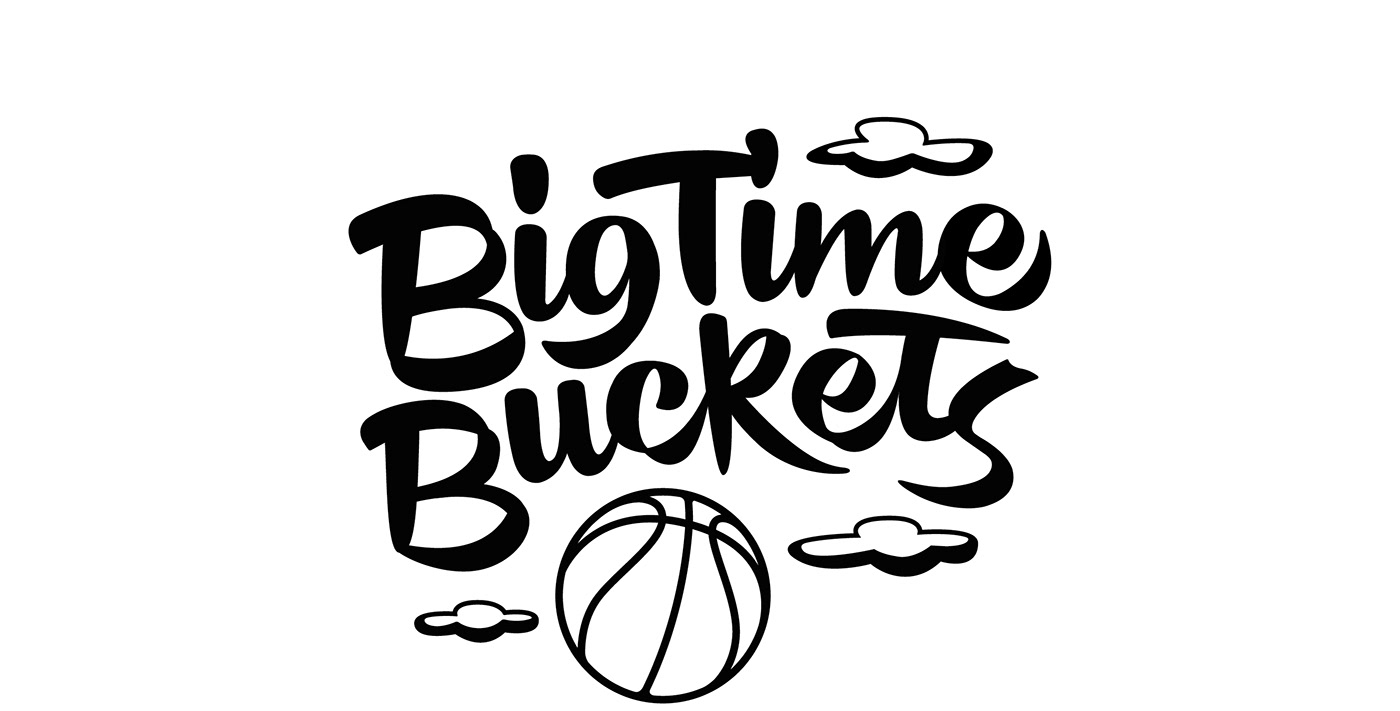 basketball Handlettering lettering logos Logotype NBA Script sports t-shirt typography  