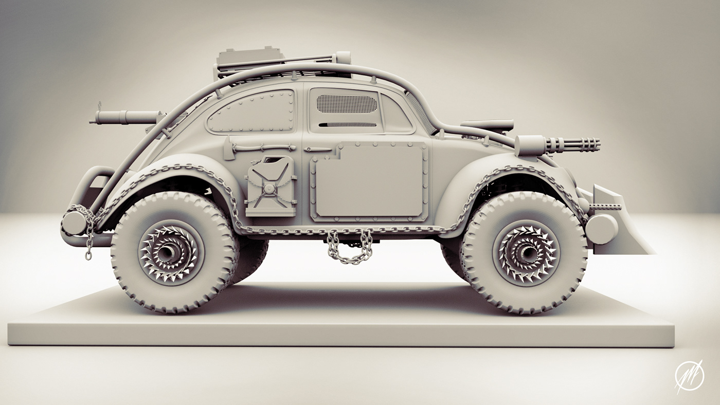 logo 3d modeling car Death Race game design  graphic design  Mad Max social media Vehicle Weapon