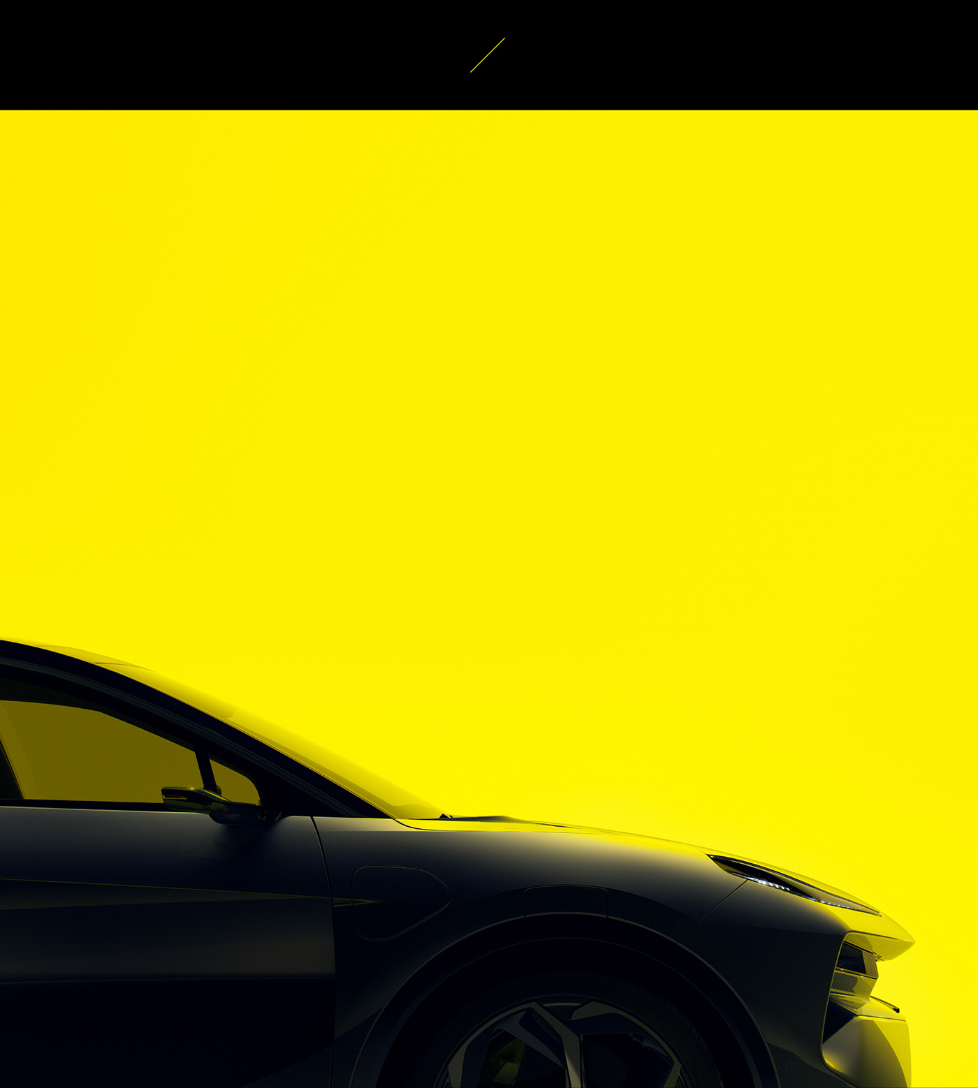 automotive   CGI eletre Lotus Maya visualization vray yellow