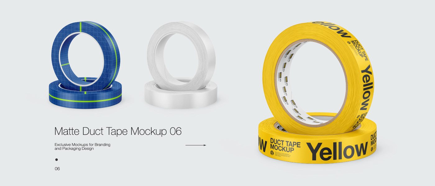 Advertising  Brand Design brand identity duct tape logo Mockup narrow tape Packaging psd tape