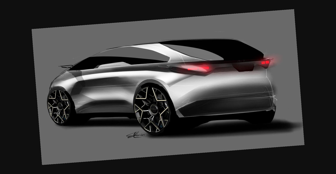 car sketch transportation design BMW ILLUSTRATION  automotive   Daily Sketch miscellaneous
