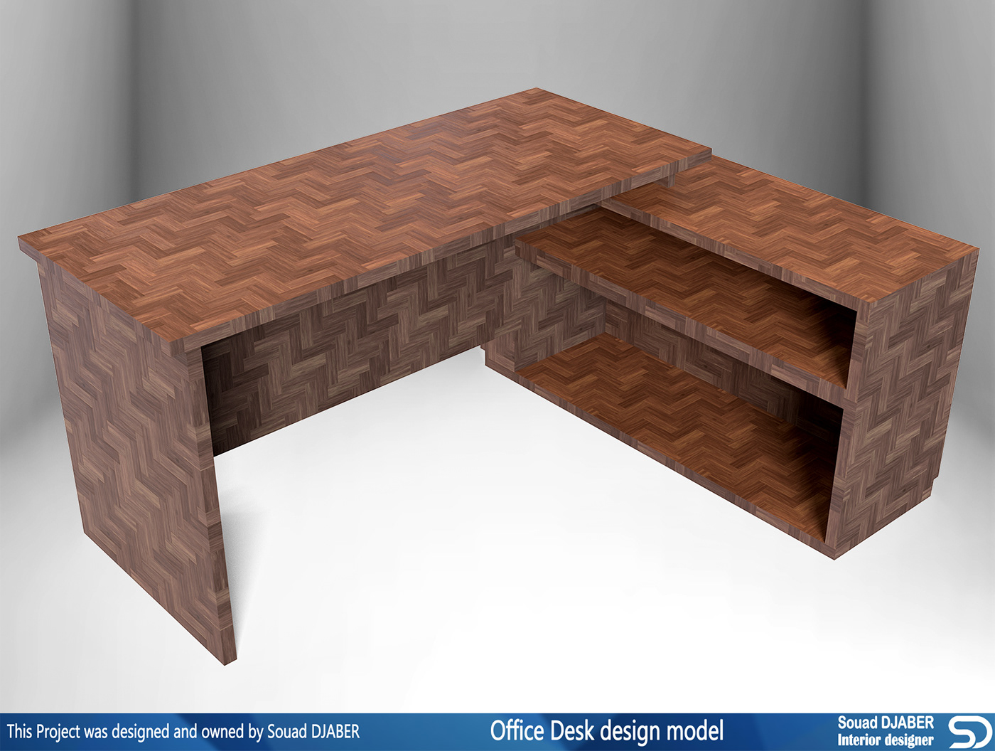 office desk desks interiors office furniture interior design  Souad djaber CGI 3D model