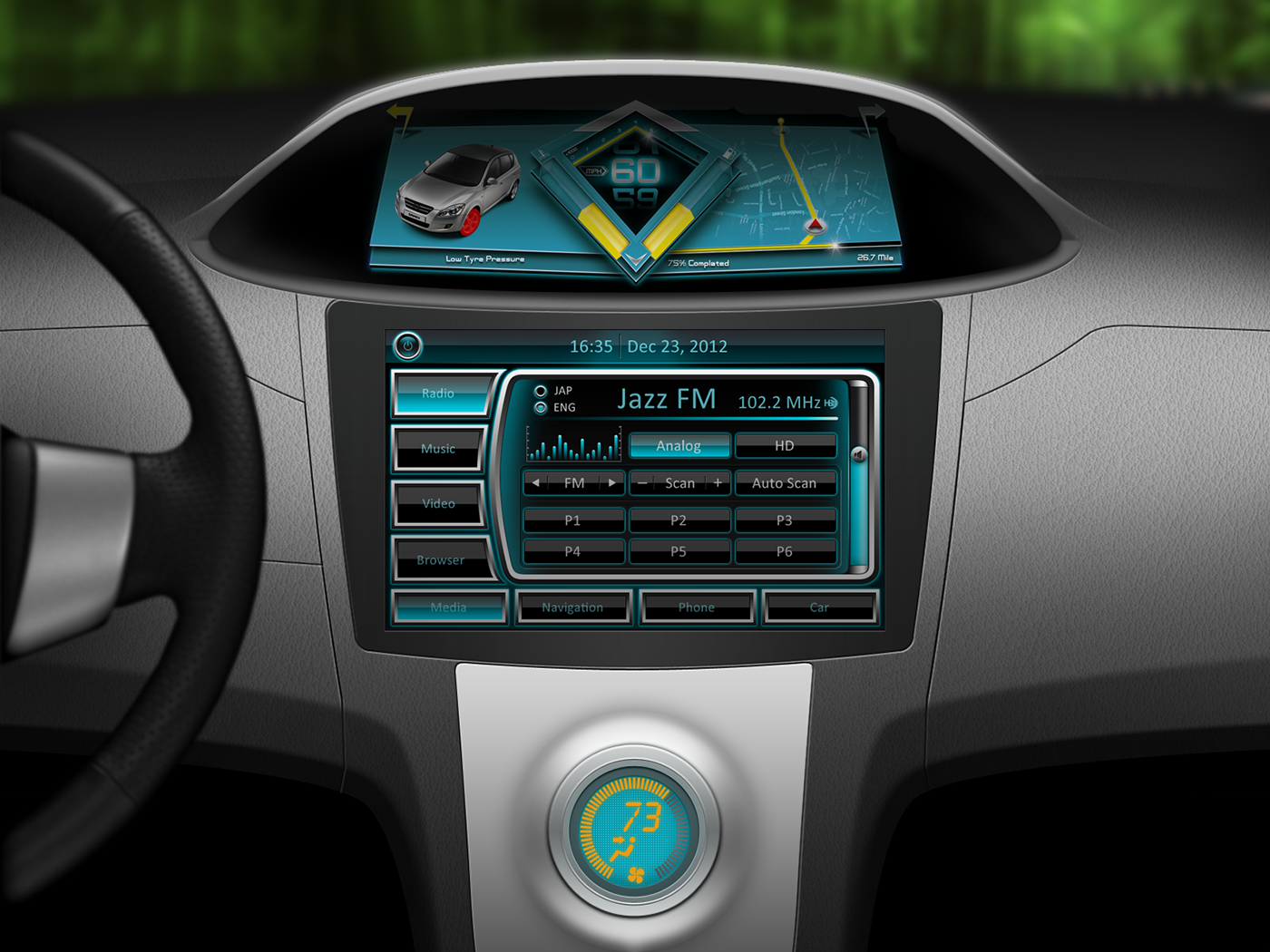 automotive    dashboard  gauges  dials