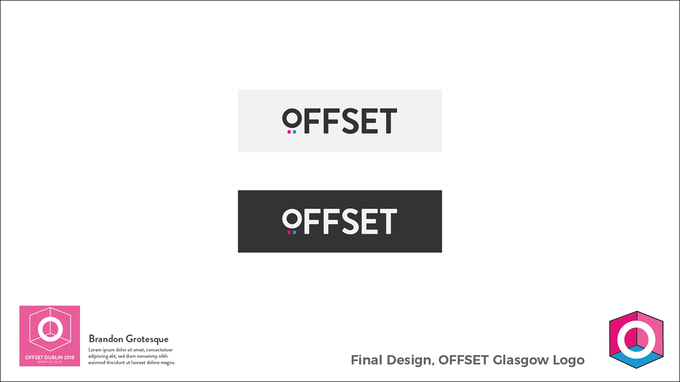 branding  Responsive Web Design  visual offset creative conference Logo Design promo design