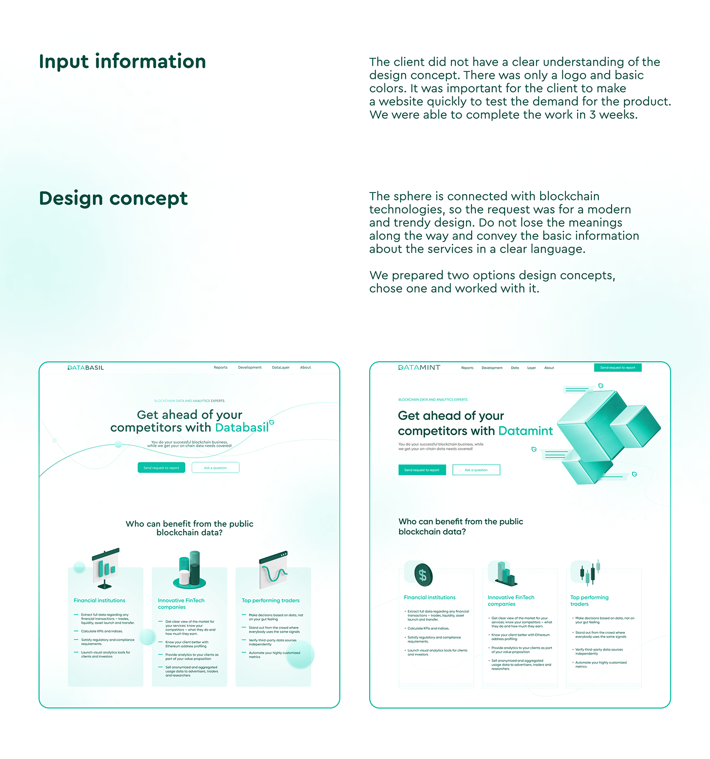 blockchain Data gradient graphic design  mint