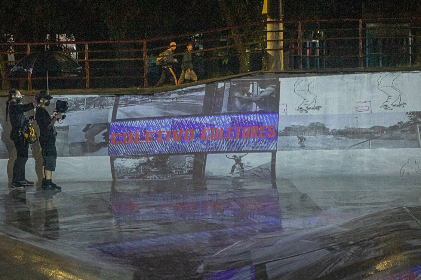 Canon chuva maping Photography  pixel projeção mapeada skate skateboard Still