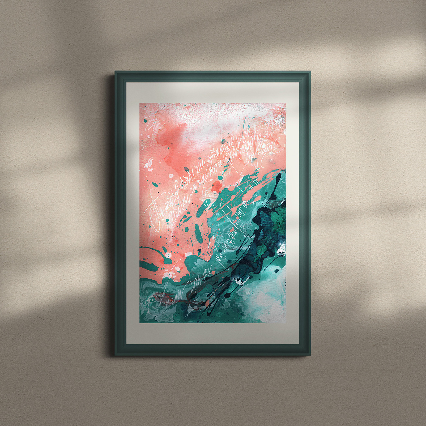abstract Calligraphy   canvas SuvorovaArt