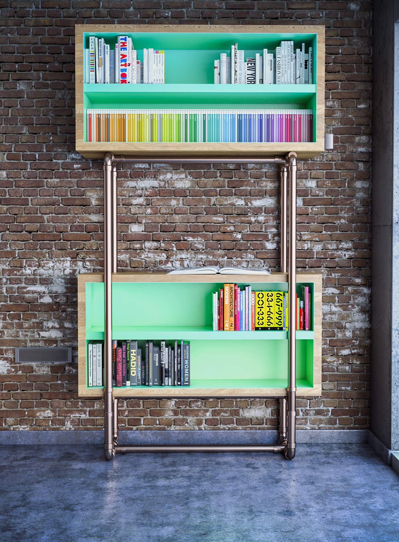 bookcase drawer doormate wiref platonics Beech copper Sustainability SocialInnovation experimental gradient