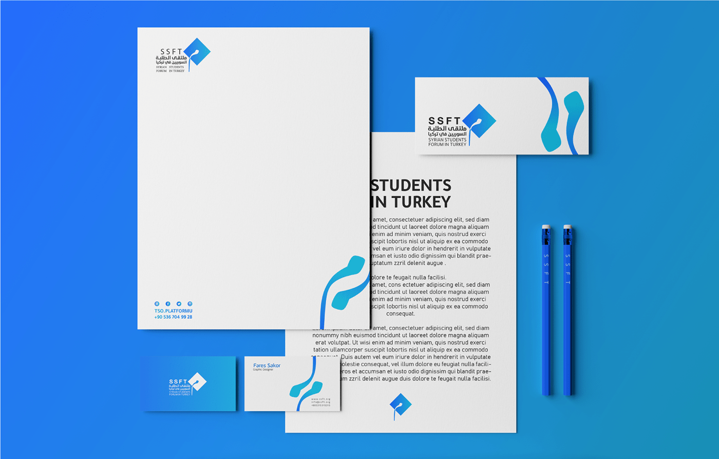 blue brand forum logo Students Syrian Studnets creative Logo Design Syria Turkey