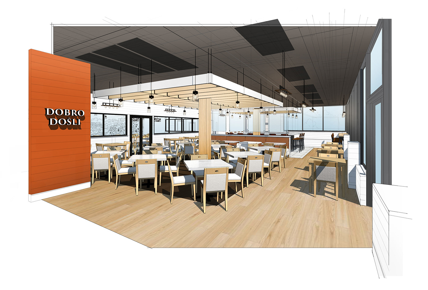 3DDesign branding  constructiondocuments design environment ethnicfood interiorarchitecture mediterranean restaurant Spaceplanning