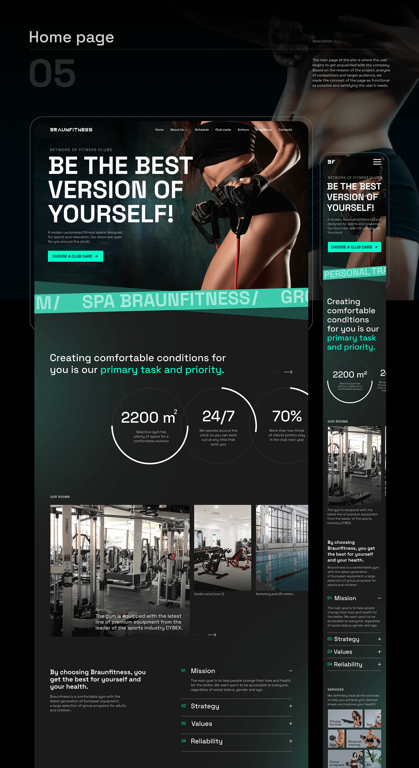 ux UI gym fitness sport redisign Figma Website Design user interface ui-kit