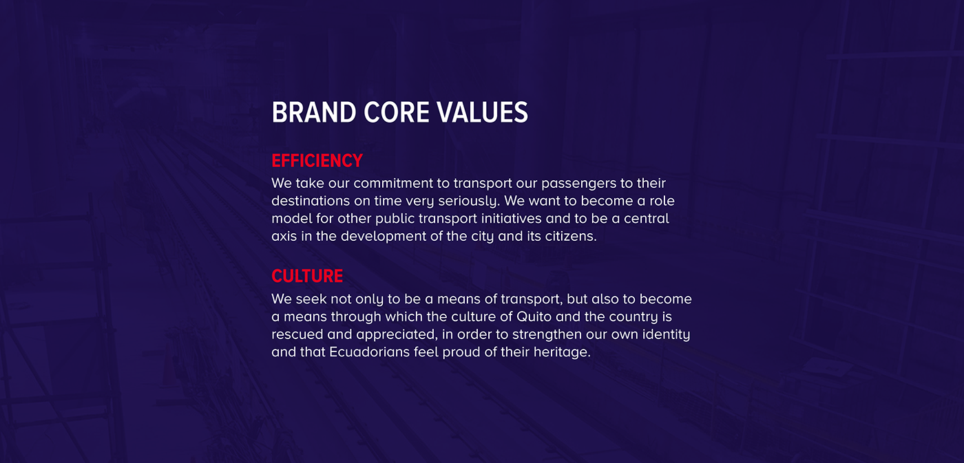 Ecuador quito branding  design transpor Creativity metro subway