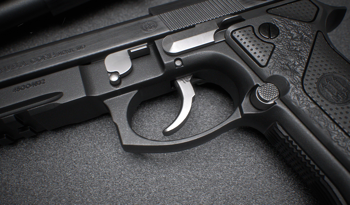 Gun 3D visualization Unreal Engine 5 UE5 Weapon Shooter gamedevelopment