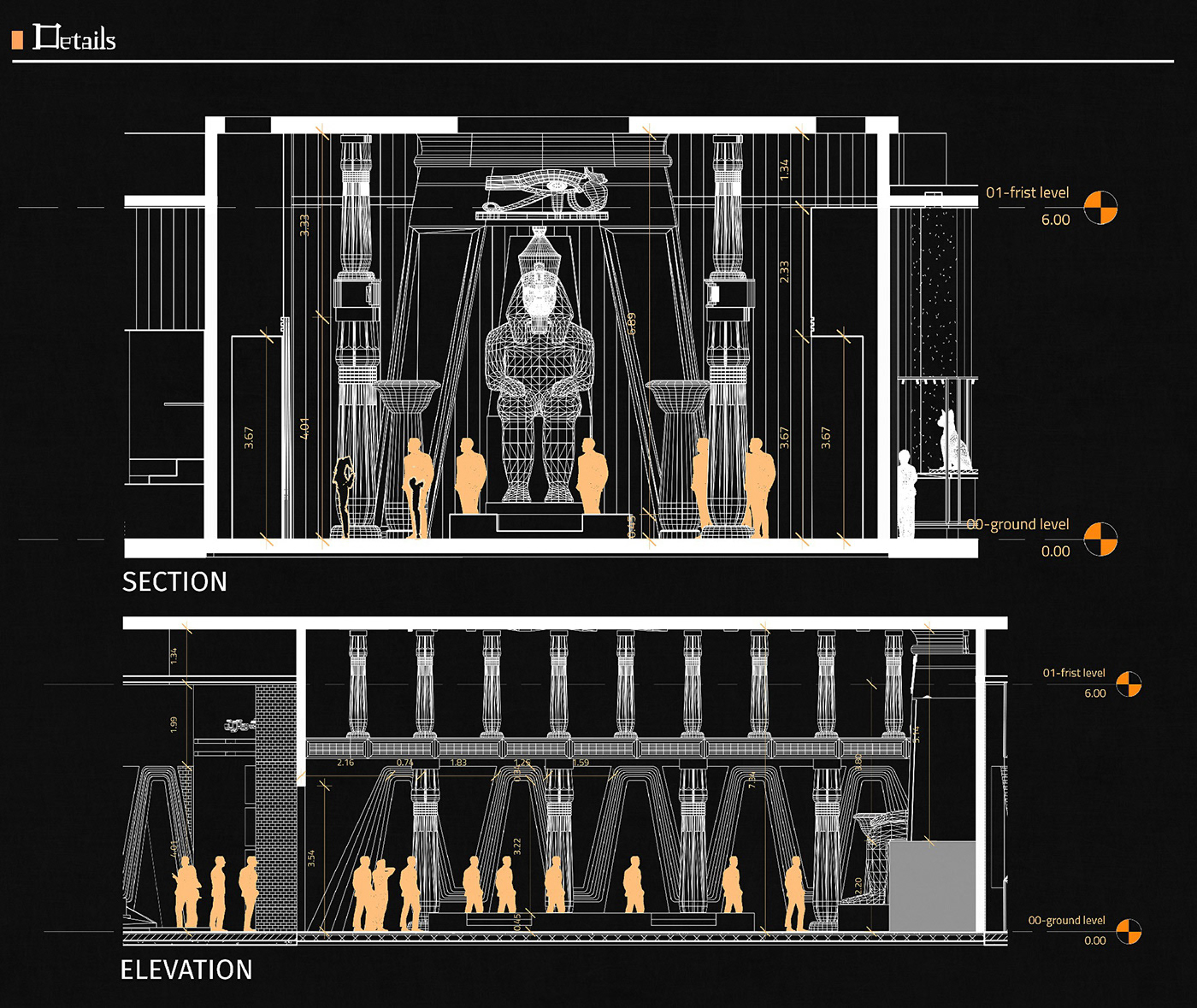 3dmax architectural design architecture Exhibition  Interior interior design  museum Render visualization vray