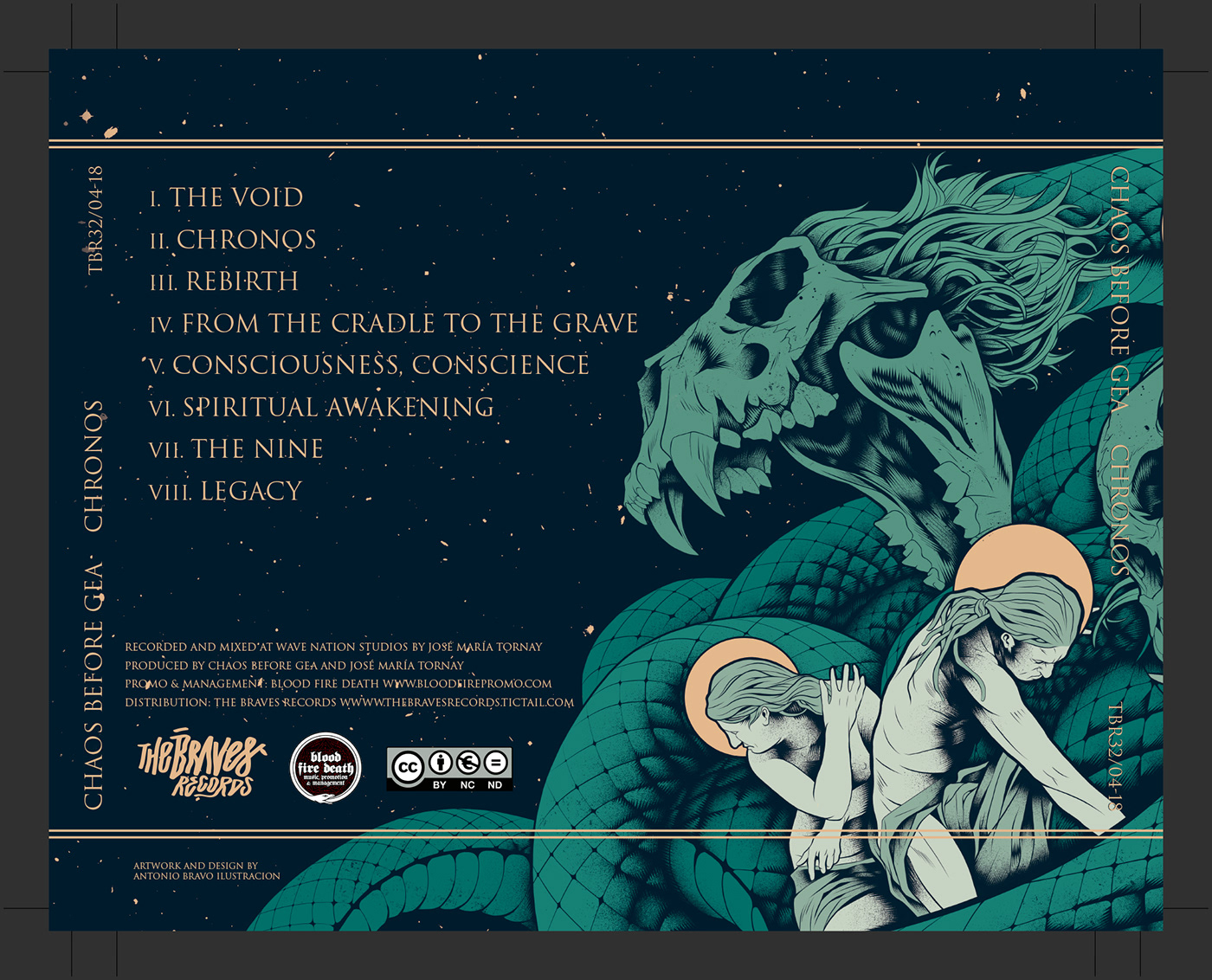 mythology chronos gods skulls metal music cover snake spacetime