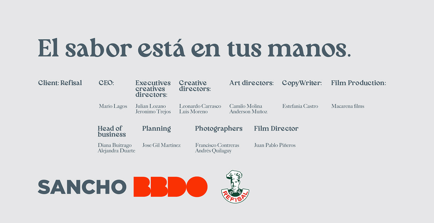publicidad Advertising  BBDO colombia sal Refisal Creativity SanchoBBDO