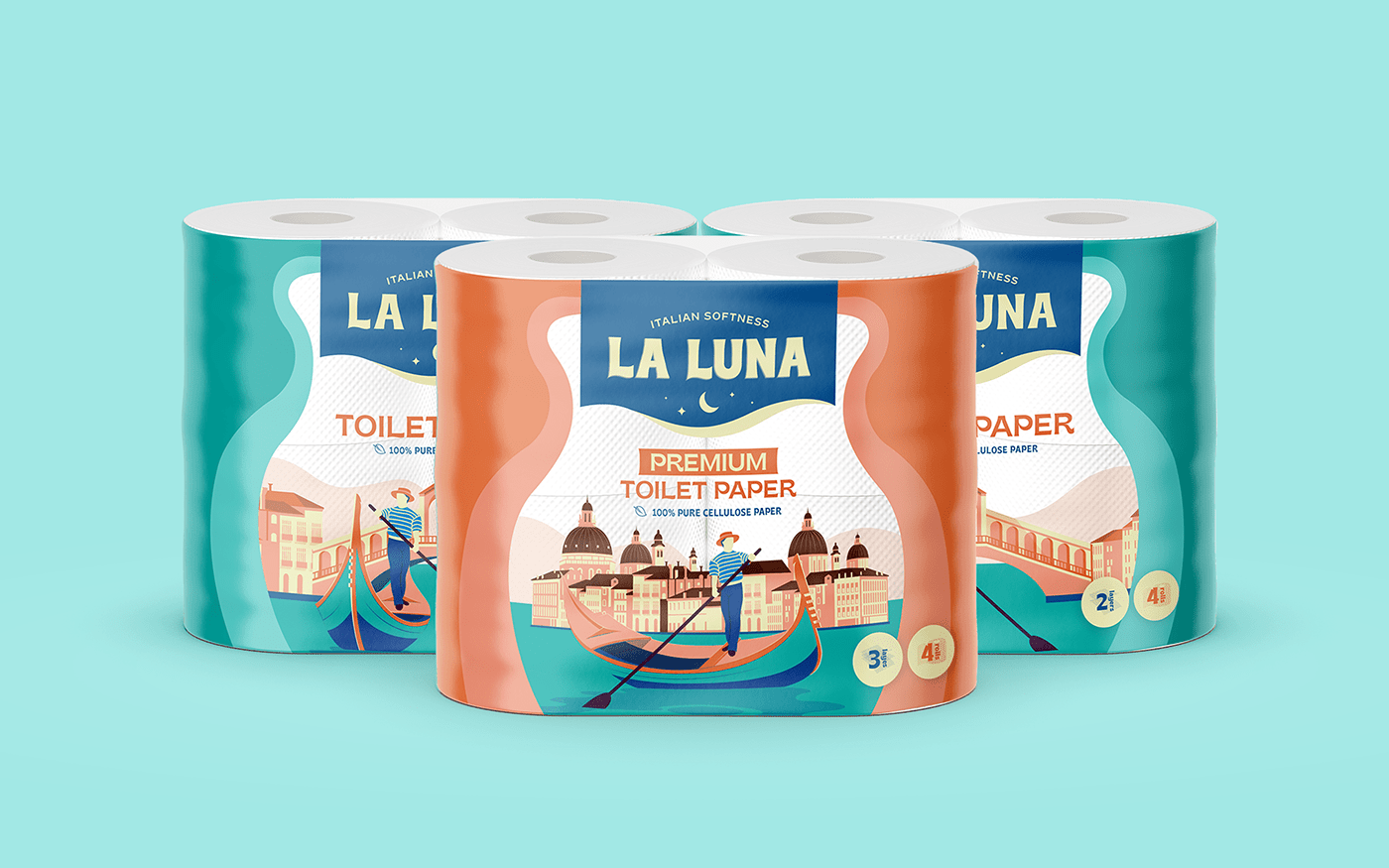 brand identity branding  Italy kitchen Packaging packaging design paper product design  toilet paper visual identity