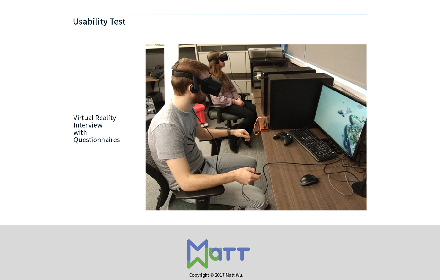 ux UI training vr 3D User research Web app unity storyboard