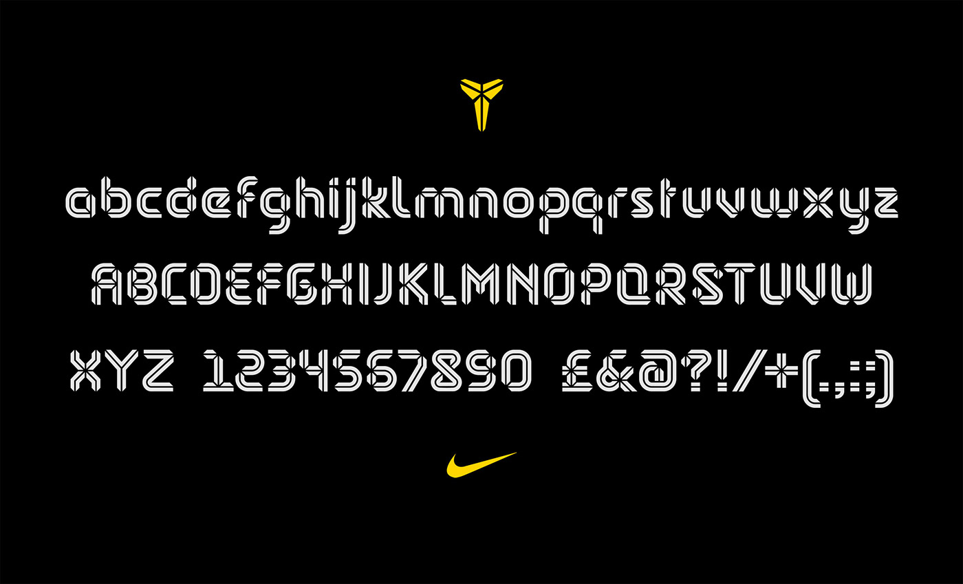 Typeface Nike sawdust NBA basketball font jordan sports posters