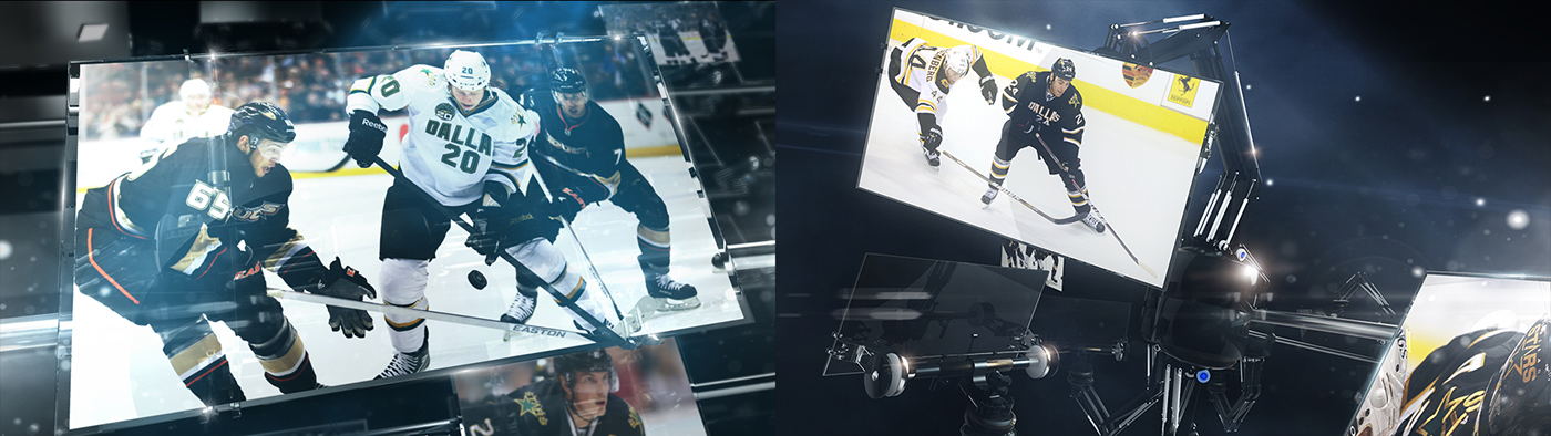 Adobe Portfolio Fox Sports NHL channel branding motion design motiongraphics sports