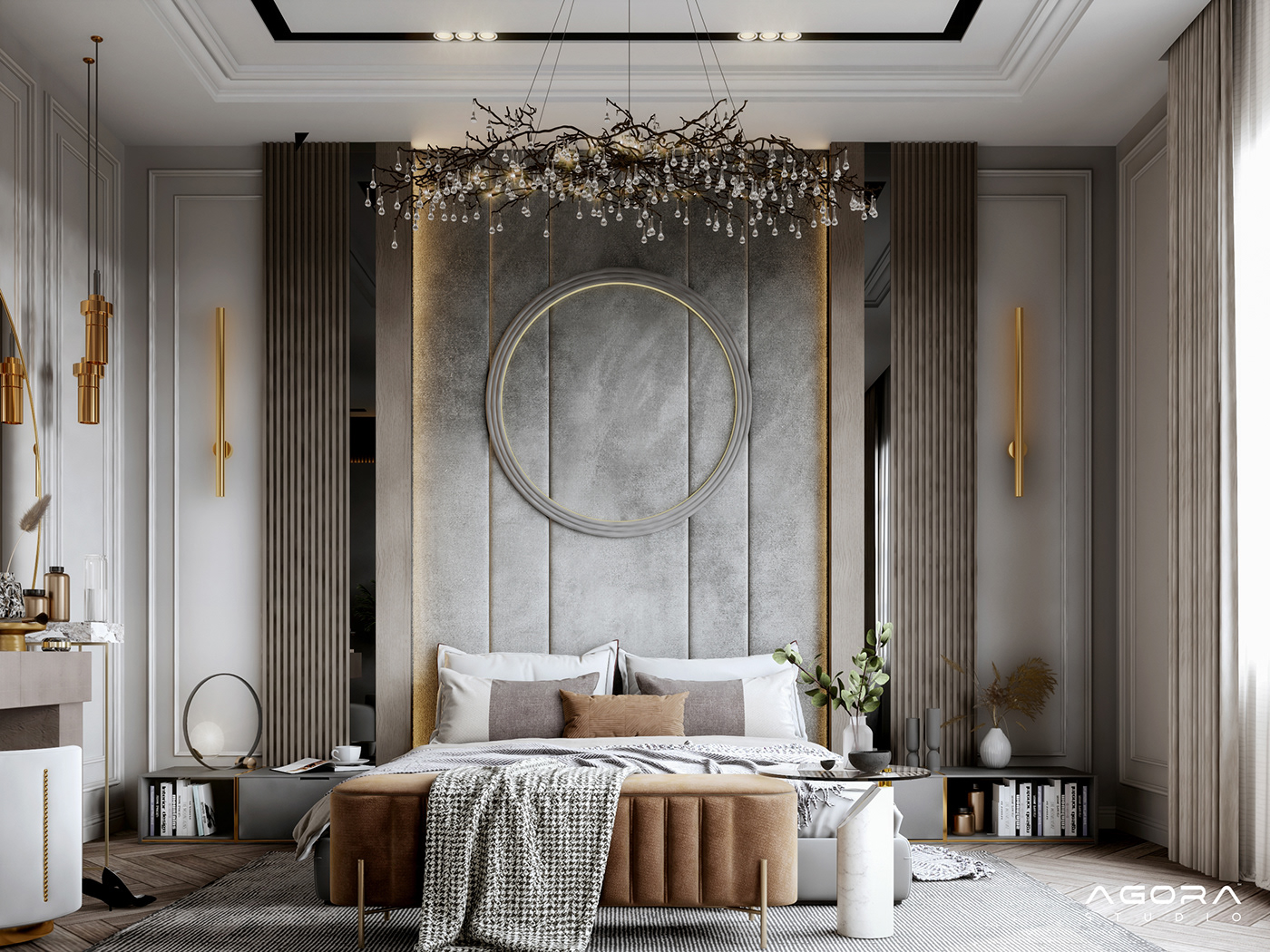 interior design  visualization 3ds max Render bedroom vray SketchUP archviz corona 3D