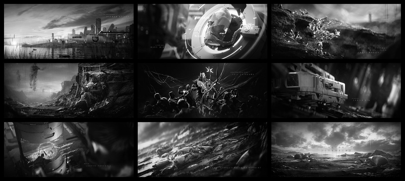 3D concept art game motion design Style Frame title sequence