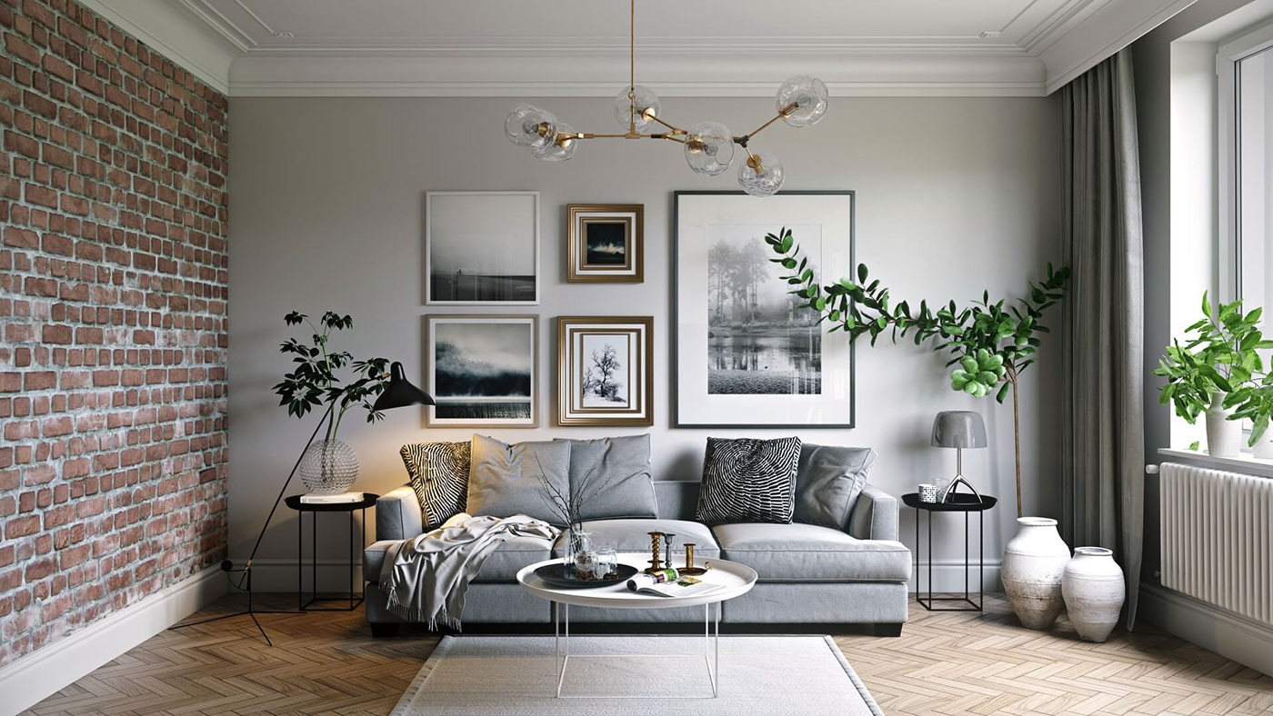 Interior Design Render for an Elegant Living Room on Behance