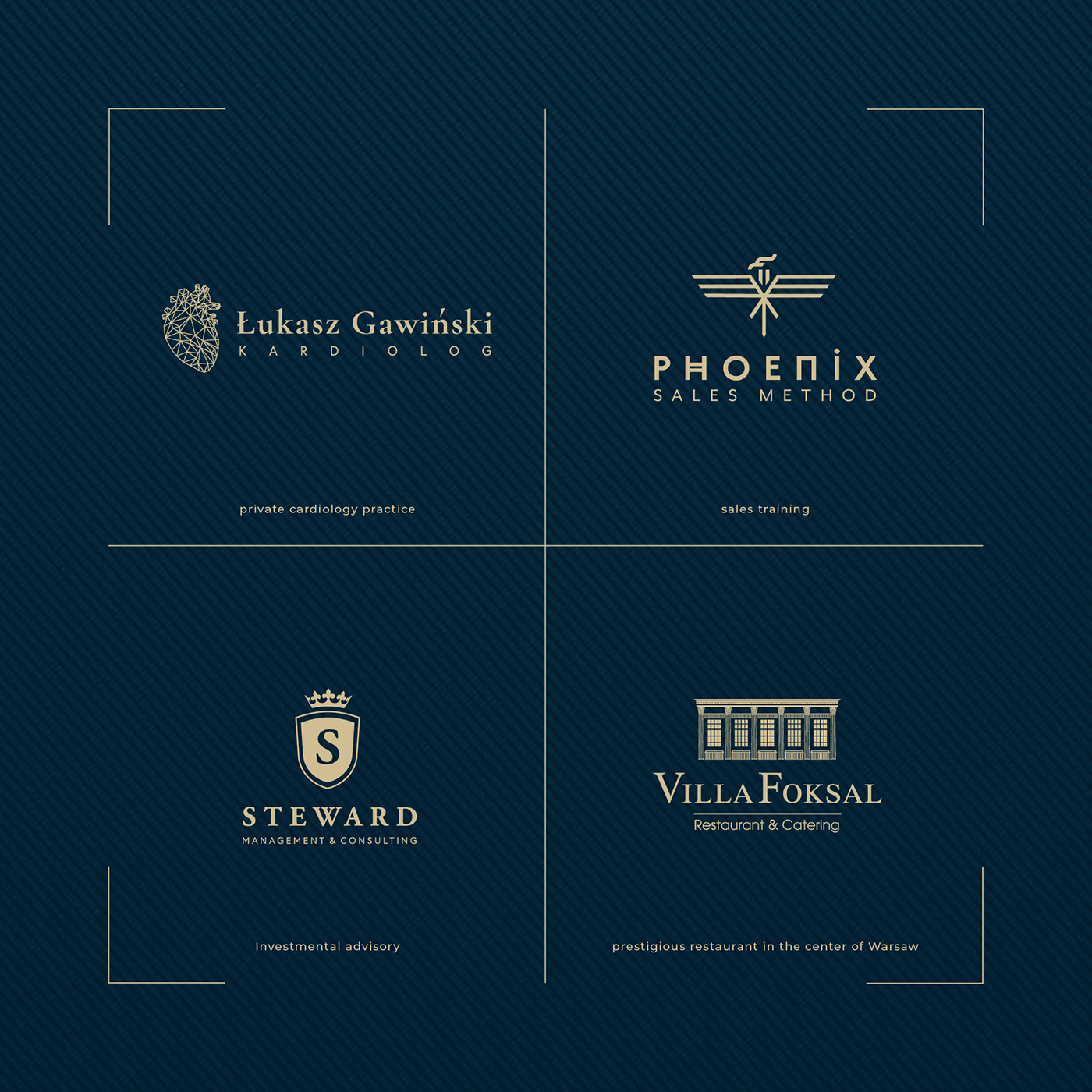 branding  elegant gold Investments logo logofolio luxury medic prestige
