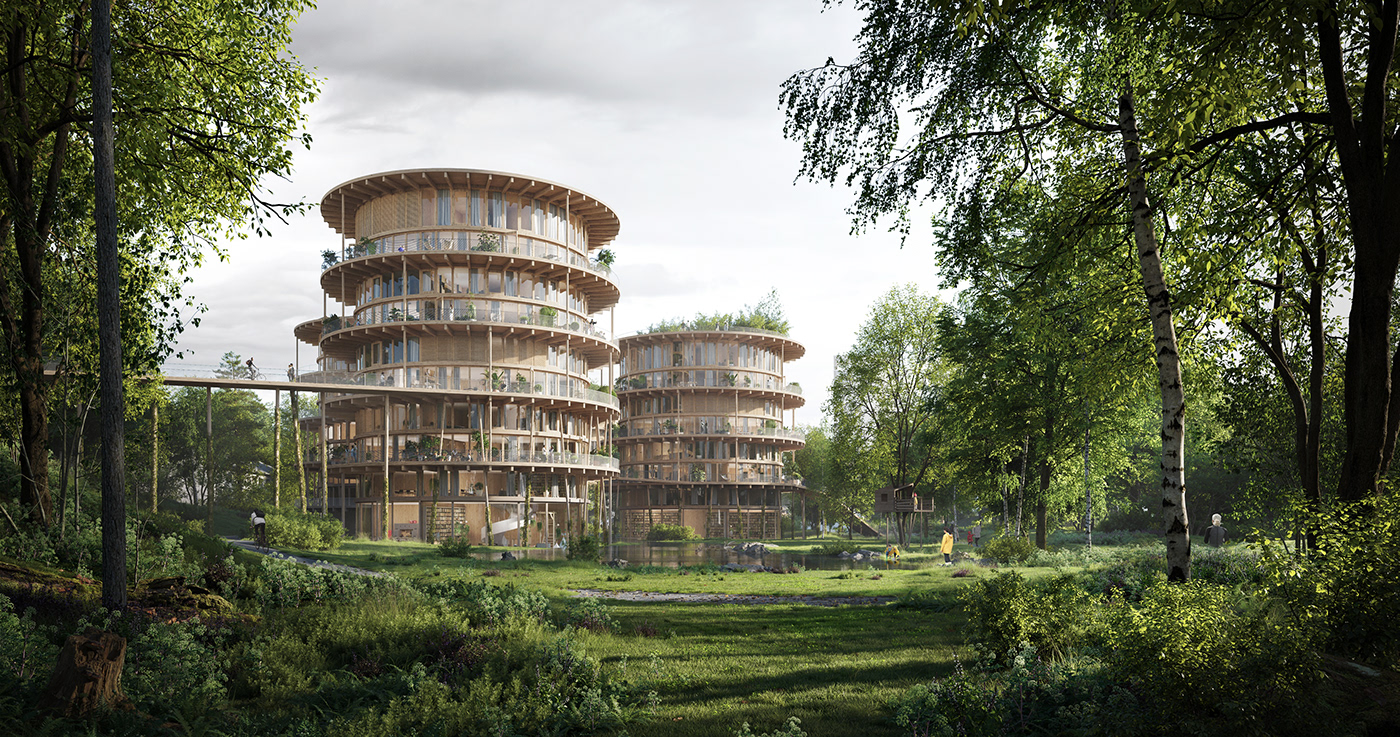 bern Competition corona industrial renderer Switzerland vision visualization vivid wood