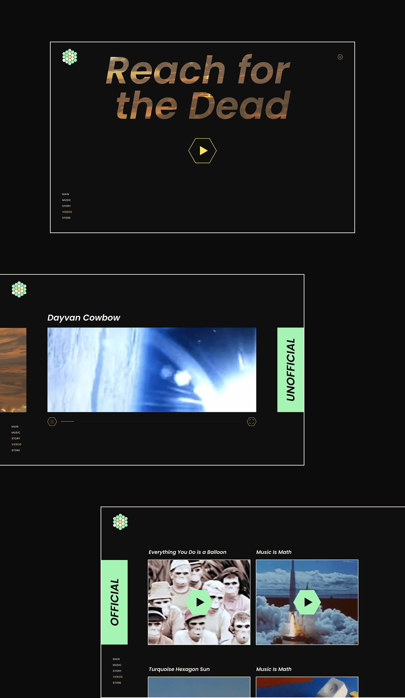 animation  boards of canada interaction music UI ux Web typography  