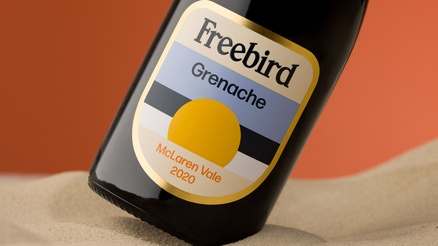 adventure Australia badge exploration freebird packaging design Retro Wine label Design wordmark
