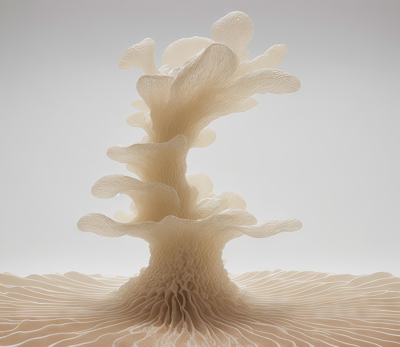biology science biotechnology sculpture 3D ai art Sustainability Biomaterials contemporaryart