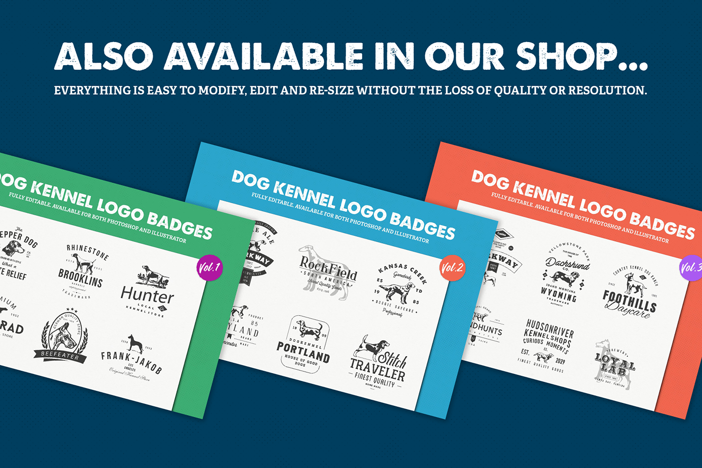 LOVEPOWERDESIGN branding  doglogo badgedesign kennel Birddog Retro vintage logo badge