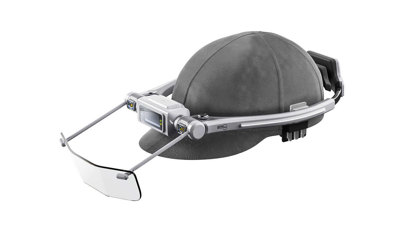 3d modeling academic device equipment Helmet hmd industrial industrial design  Korea product design 