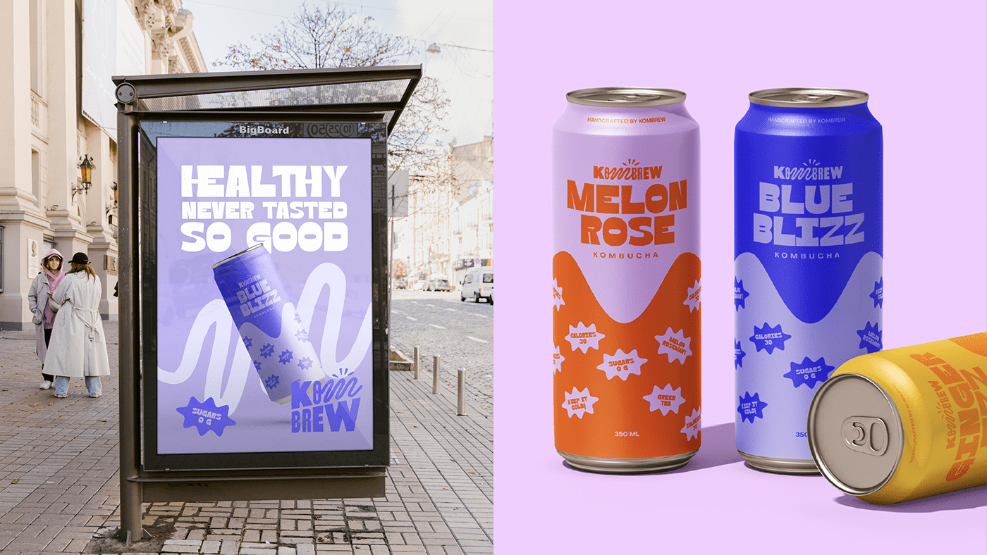 drink branding Product Branding visual identity brand identity Logo Design bold colorful drink Packaging