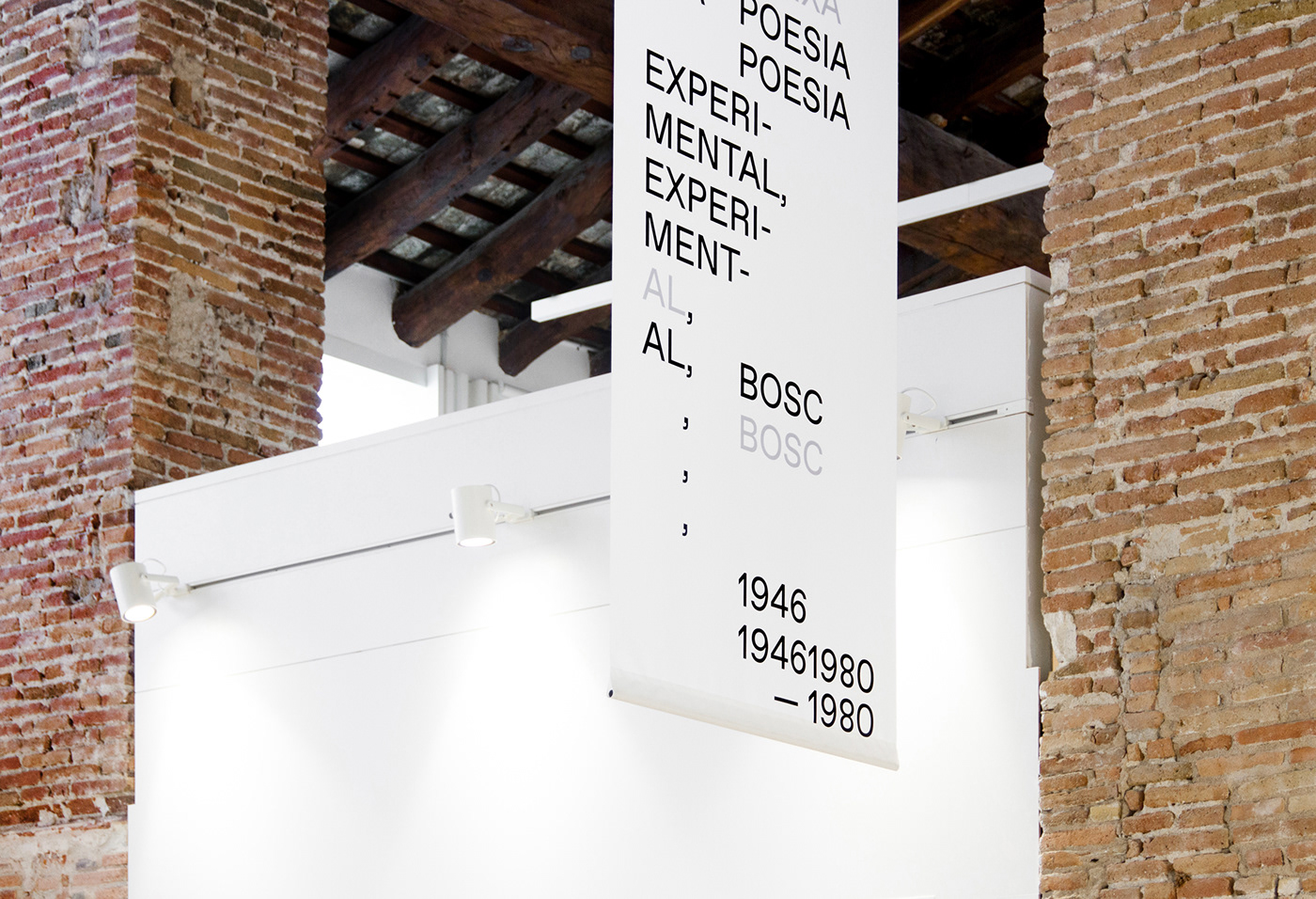 Exhibition  graphics typography   design barcelona