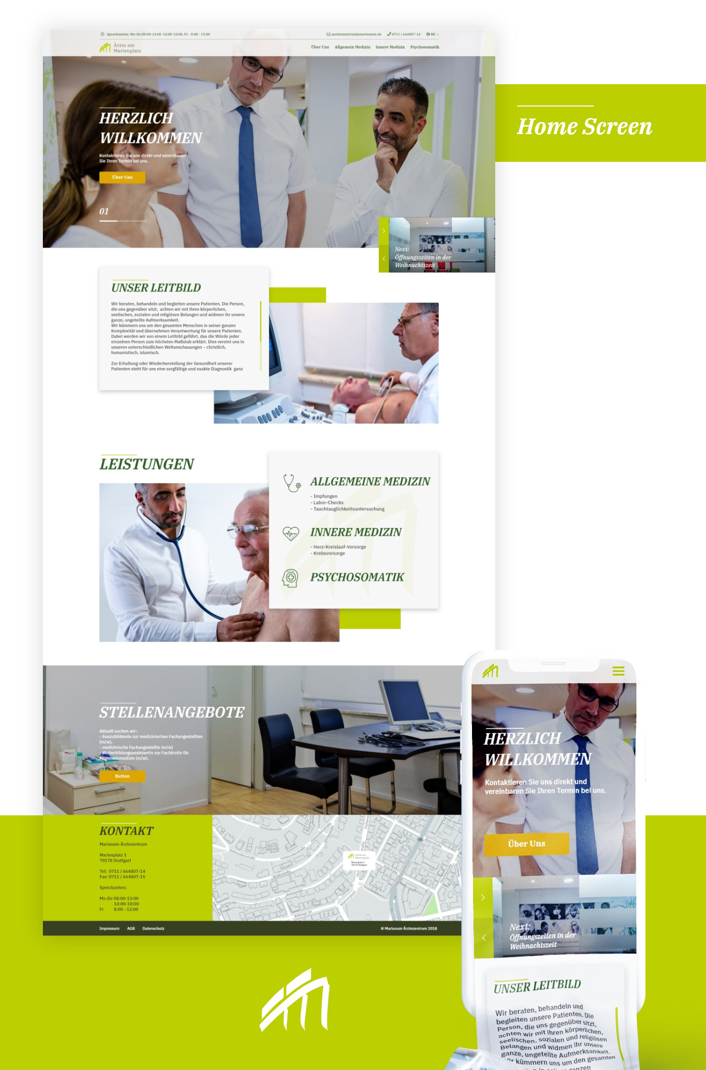 UI ux Webdesign Interface design Website relaunch doctor