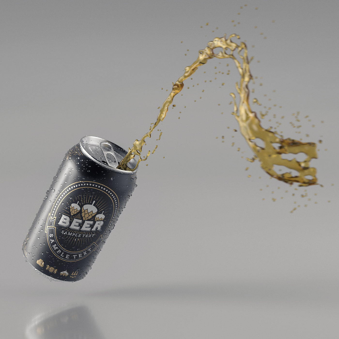 3D graphicdesign Render CGI digitalart beer fluid ArtDirection design graphic