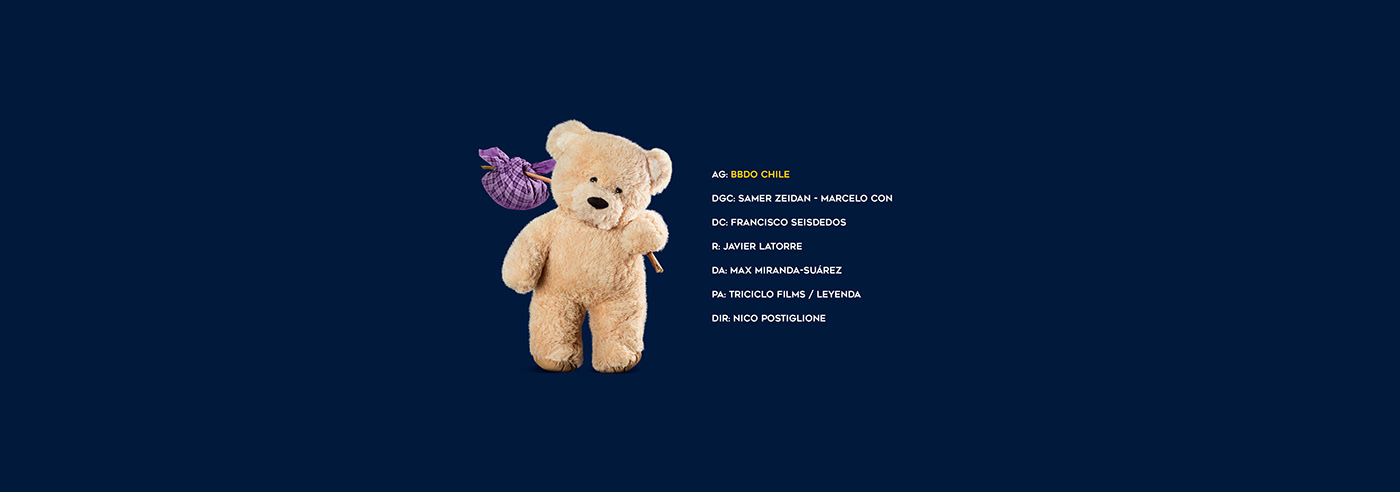 BBDO Elite Teddy bear chile ads animation  shortfilm