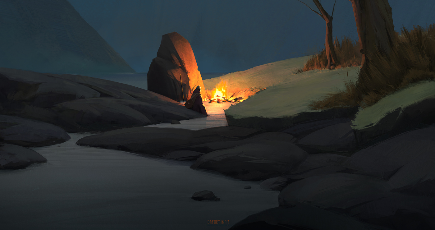 concept art Environment design the sundered lands ILLUSTRATION  Game Art personal project dafortin