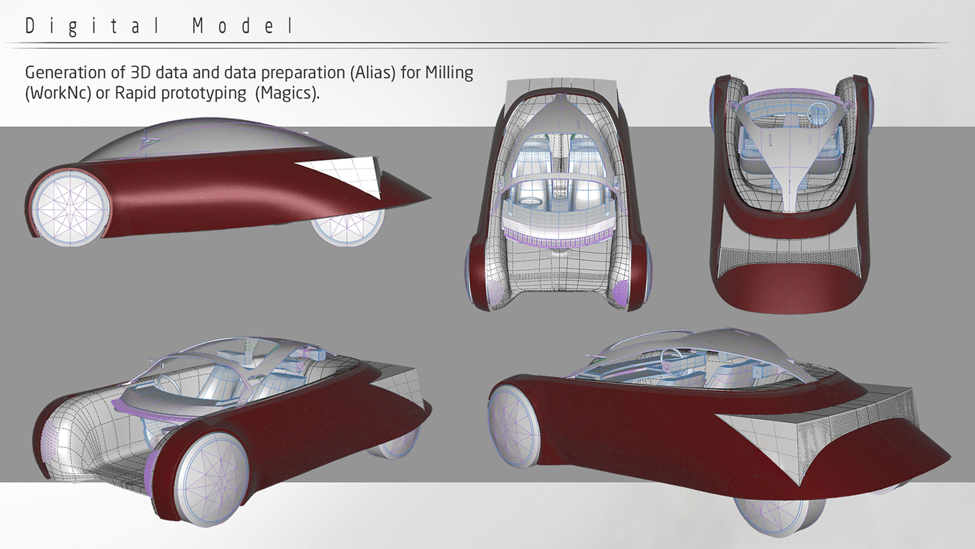 design Automotive design car design sketch concept 3d modeling CNC machining 3d printing model transportation