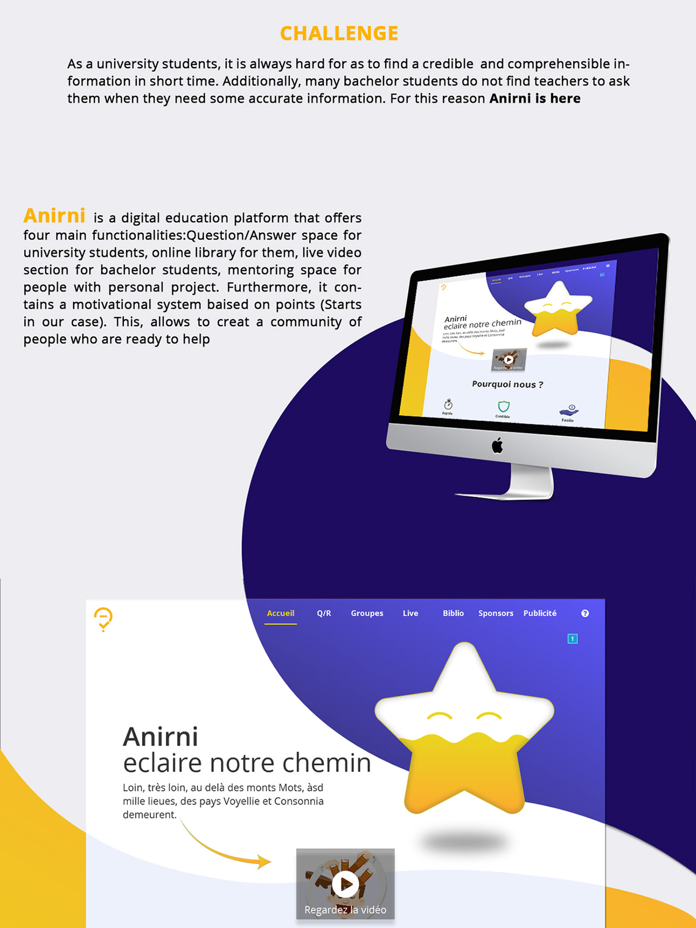 ux/ui Education Website design trend gradient student learn e-learning study