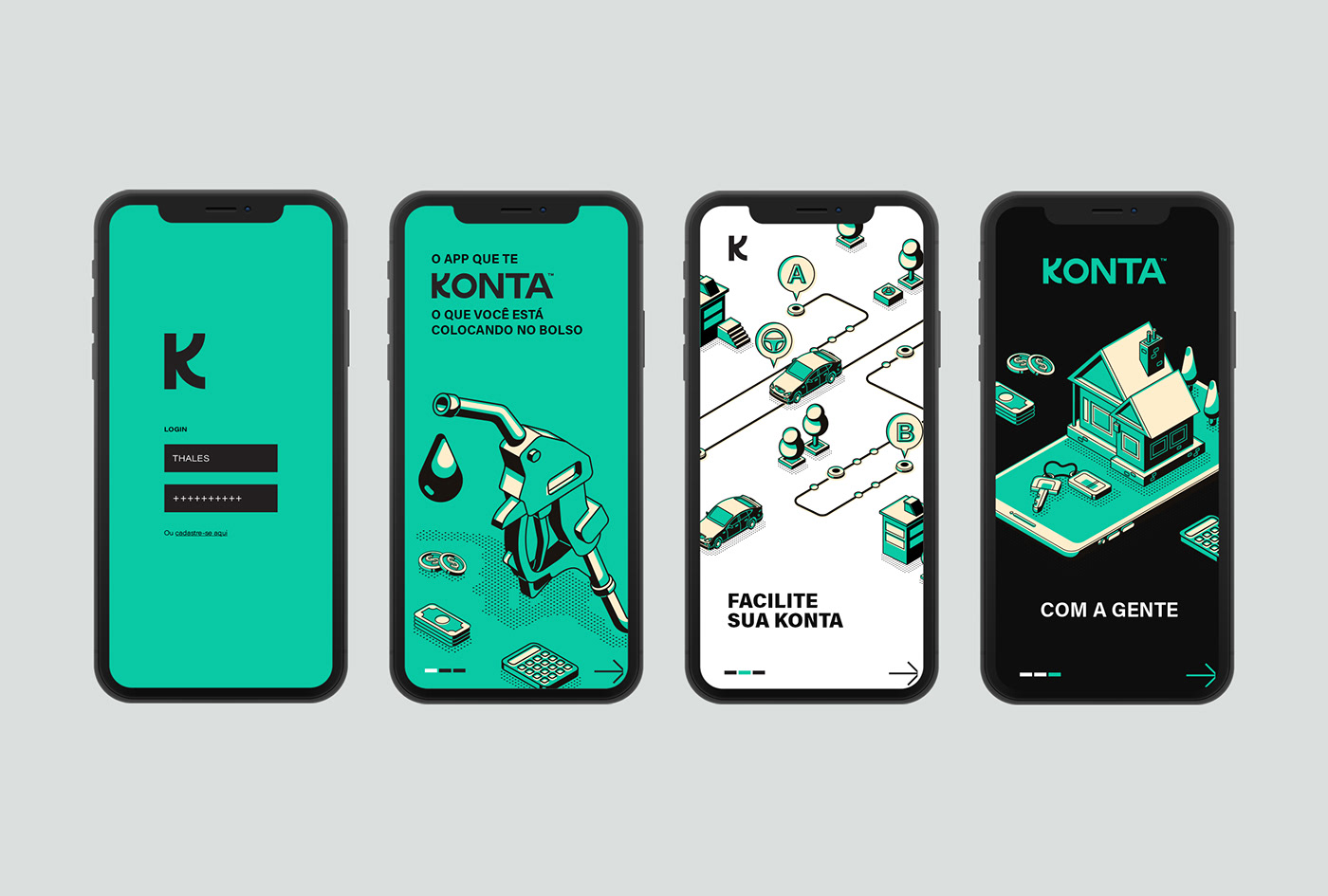 app app design brand branding  Brasil Driver app identidade visual Interface konta visual identity