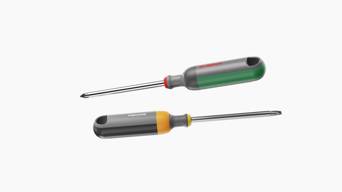 Bosch Fiskar industrial design  portfolio product design  screwdriver Side project