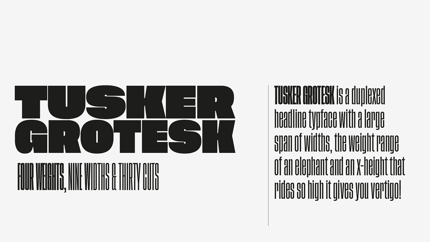 sans-serif Headline font condensed editorial grotesk grotesque Typeface poster magazine